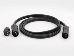 Photo 2-pole 24 volt connection cables 35 mm2, 50 mm2, black